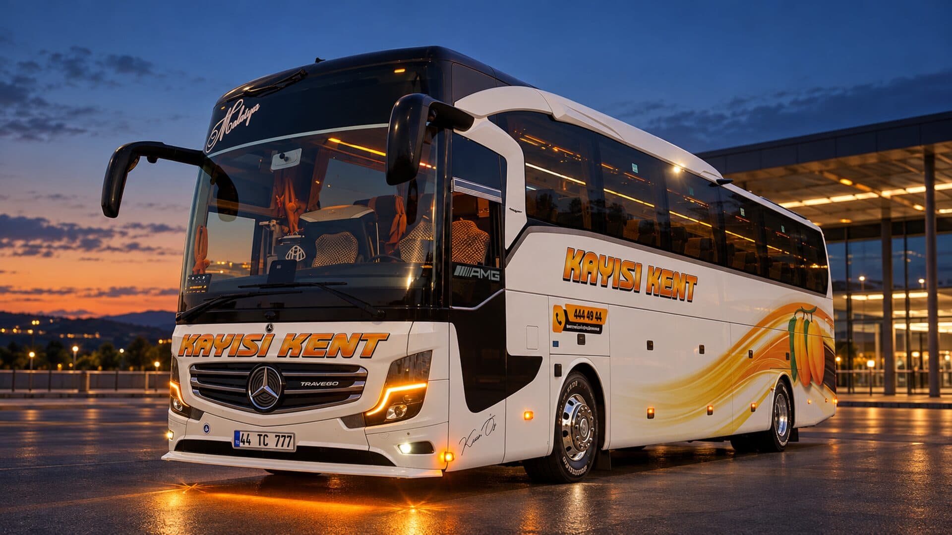 Gece Kayısı Kent Turizm otobüsü